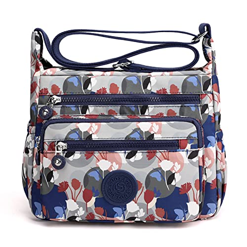 PALAY Women Crossbody Bag Waterproof Nylon Multi-Layer Crossbody Bag Casual Satchel Bag Shoulder Bag Messenger Bag Travel Crossbody Bag PALAY Women Crossbody Bag Waterproof Nylon Multi-Layer Crossbody Bag Casual Satchel Bag Shoulder Bag Messenger Bag Travel Crossbody Bag